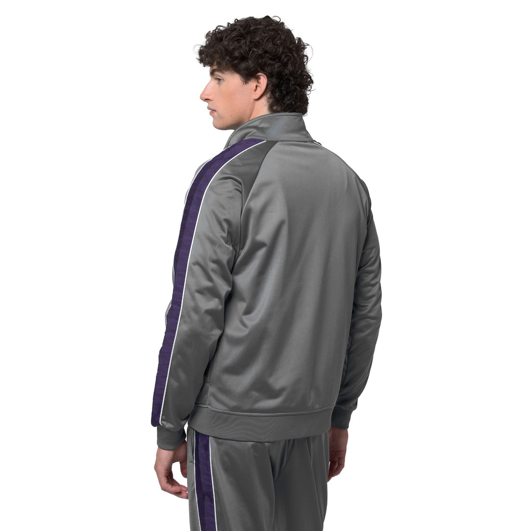 Sweat-shirt zippé en polaire gris pour homme, coupe ajustée main