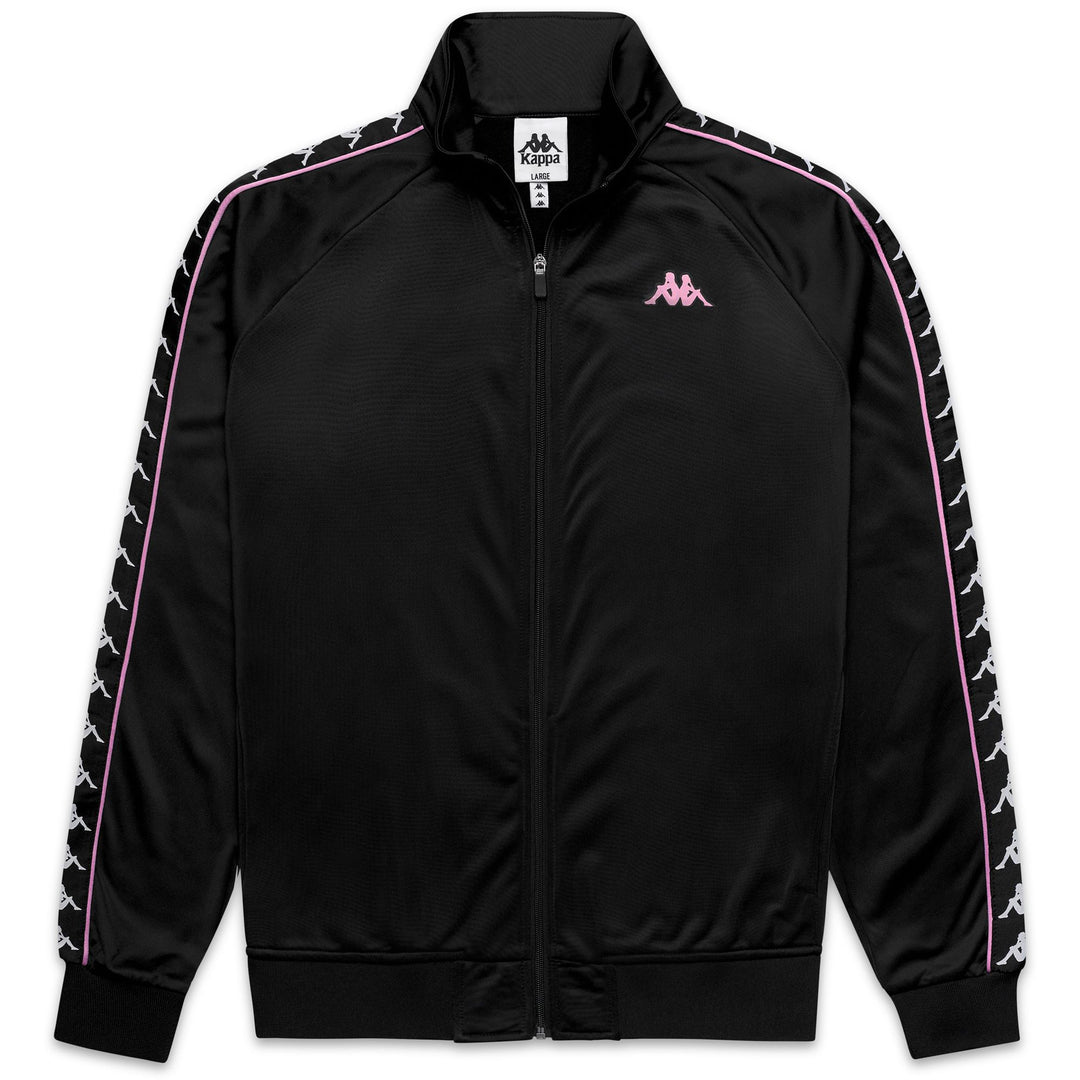 Felpa sportiva slim fit da uomo nera con apertura a zip intera main