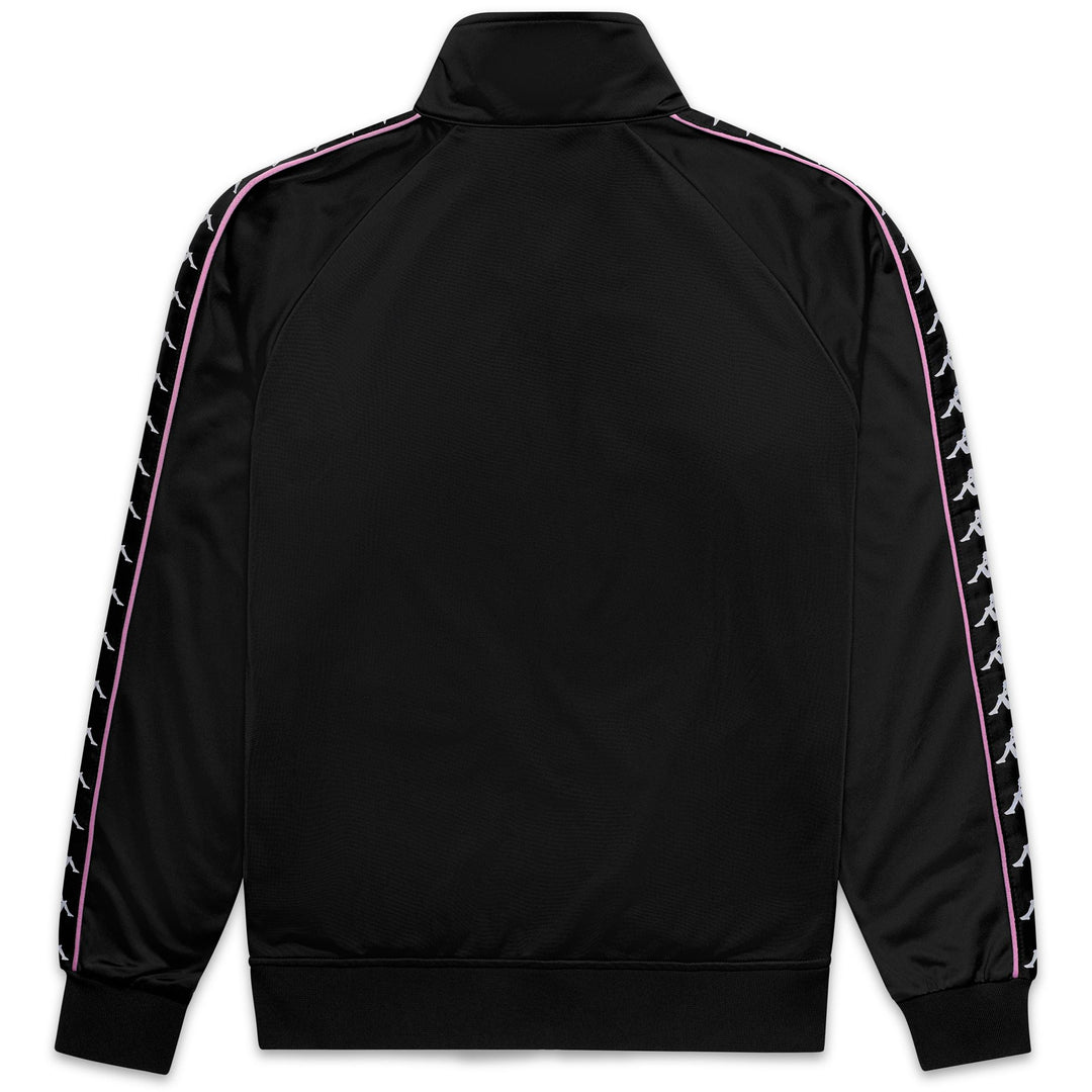 Felpa sportiva slim fit da uomo nera con apertura a zip intera main
