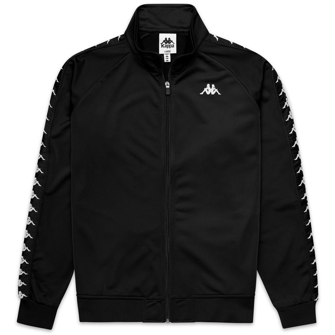 Sudadera deportiva de forro polar negra de corte ajustado para hombre. main