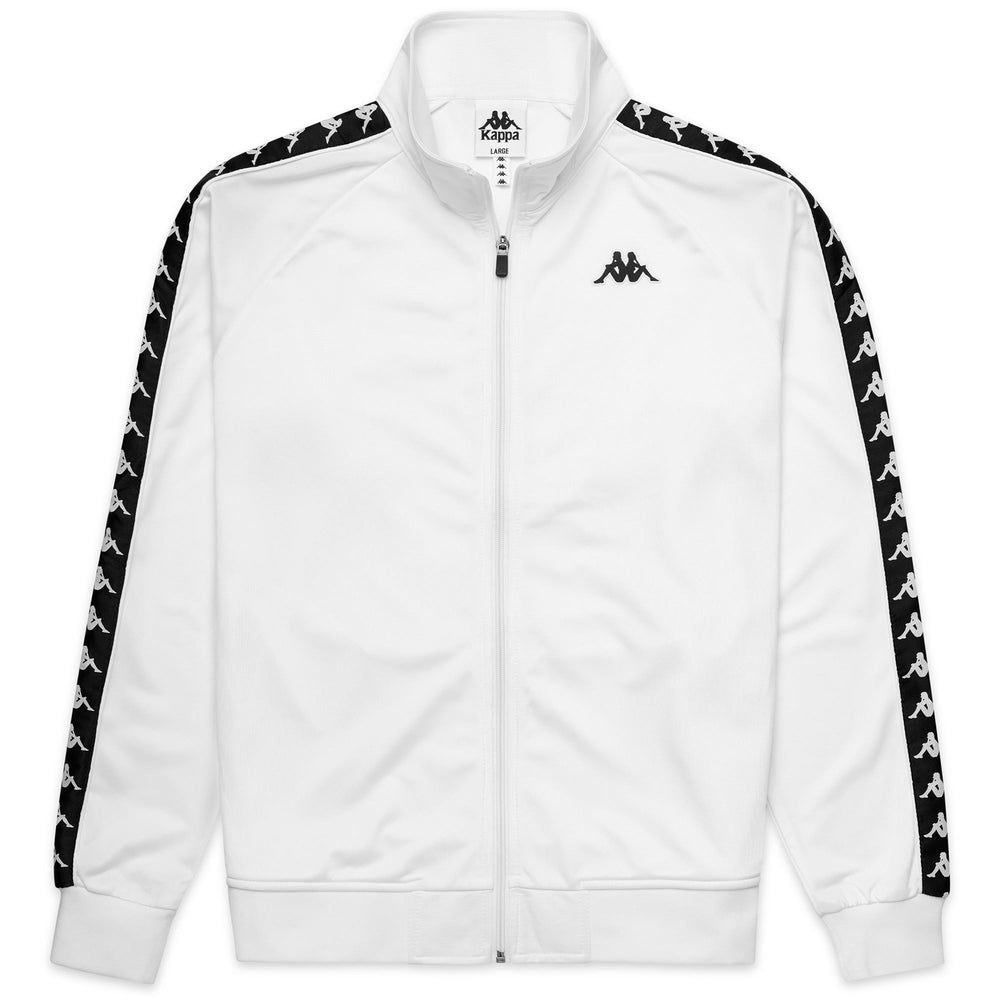 Black White Men's Street Fleece Jacket 02