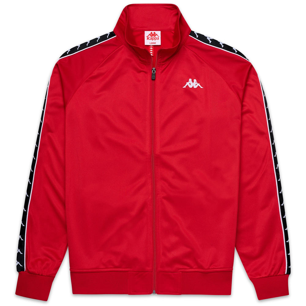 Felpa sportiva slim fit in pile rosso da uomo 02