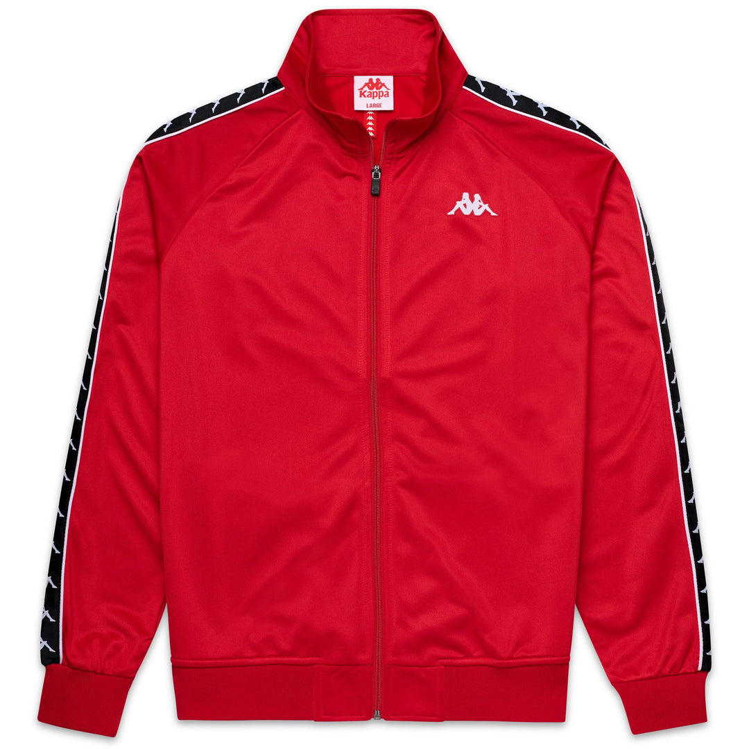 Red Men's Slim Fit Sportswear Sweatshirt in Brushed Tricot main