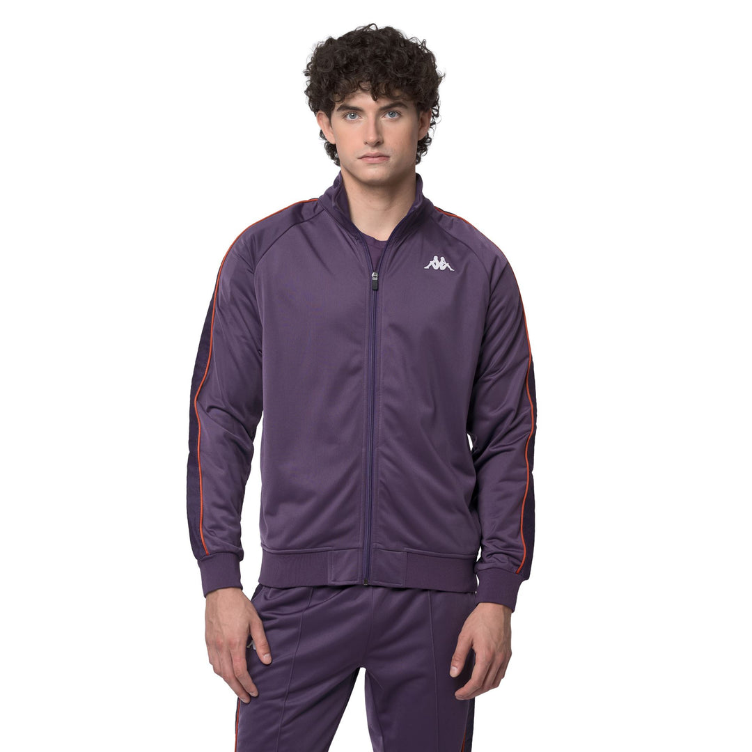 Violet Men's Slim Fit Sportswear Full-Zip Sweatshirt 01