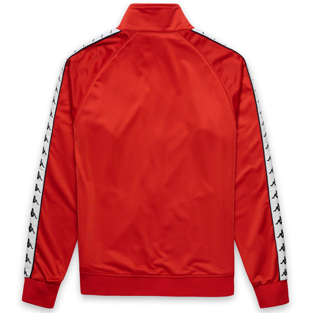 Red Men's Slim Fit Fleece Jacket with Zip and Logo Details 02