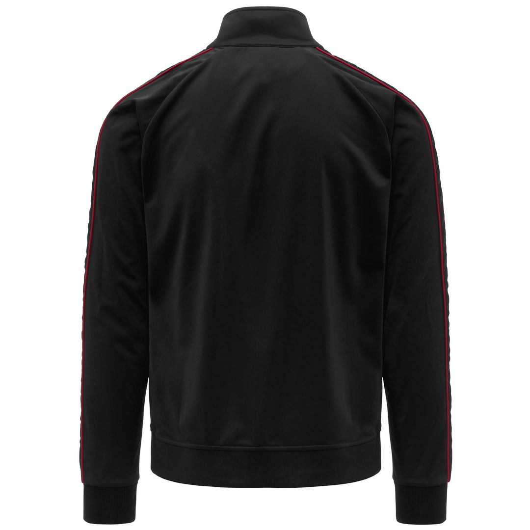 Black and red Men's Slim Fit Fleece Jacket main