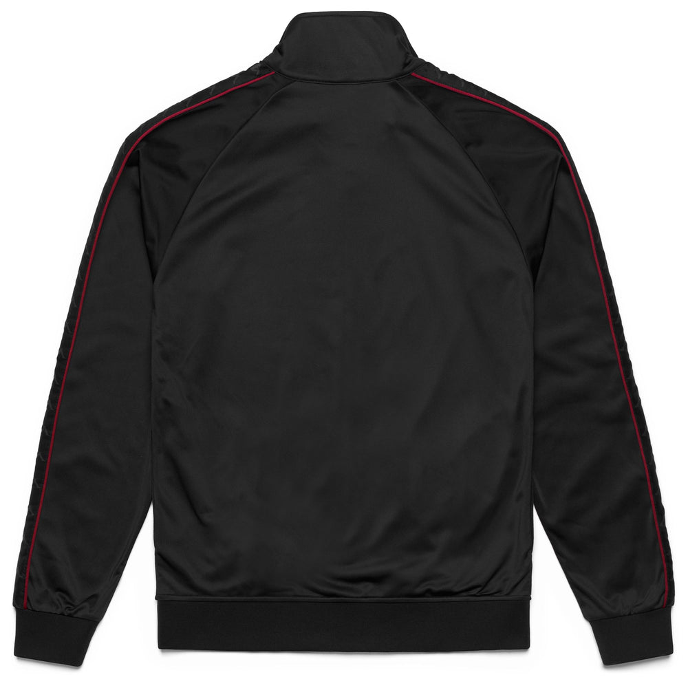 Black and red Men's Slim Fit Fleece Jacket 02