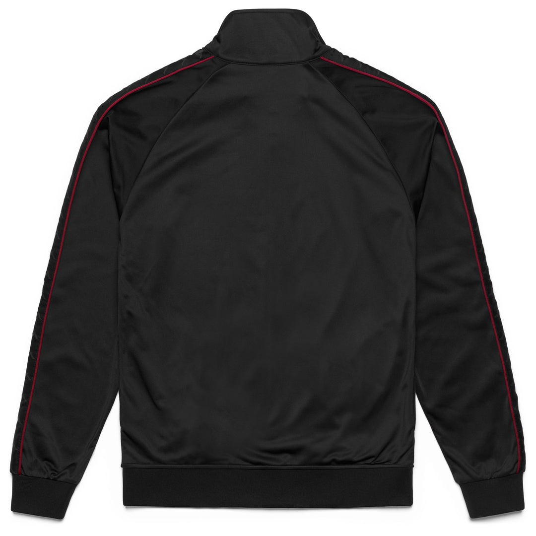 Black and red Men's Slim Fit Fleece Jacket main