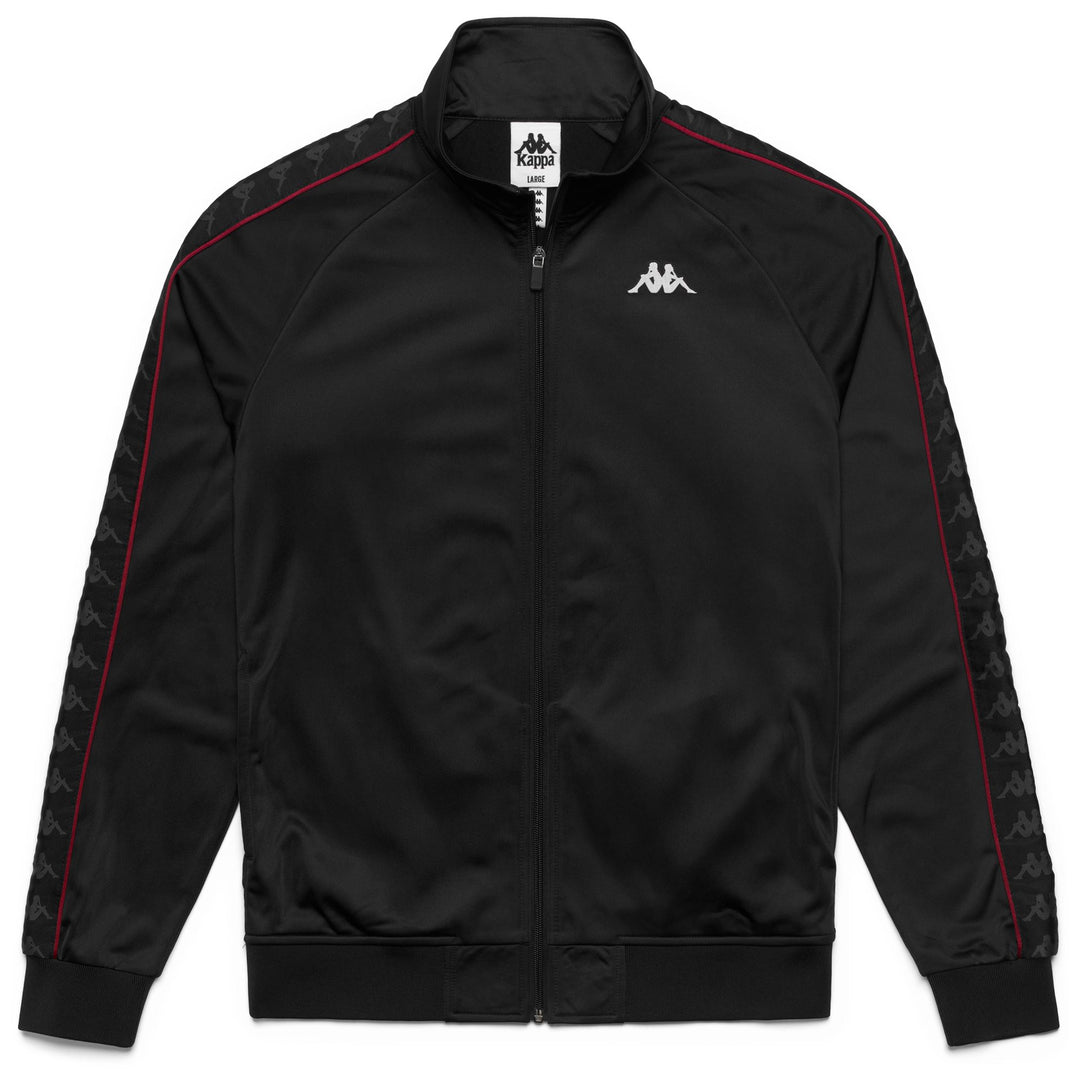 Black and red Men's Slim Fit Fleece Jacket main