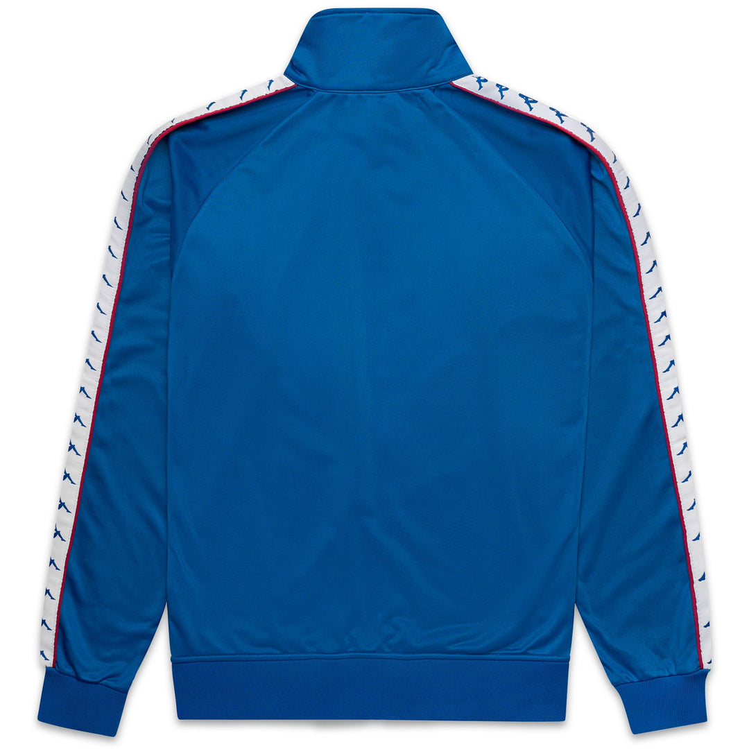 222 BANDA      ANNISTON SLIM - Fleece - Jacket - Man - BLUE FRANCE-RED MD CORAL-WHITE main