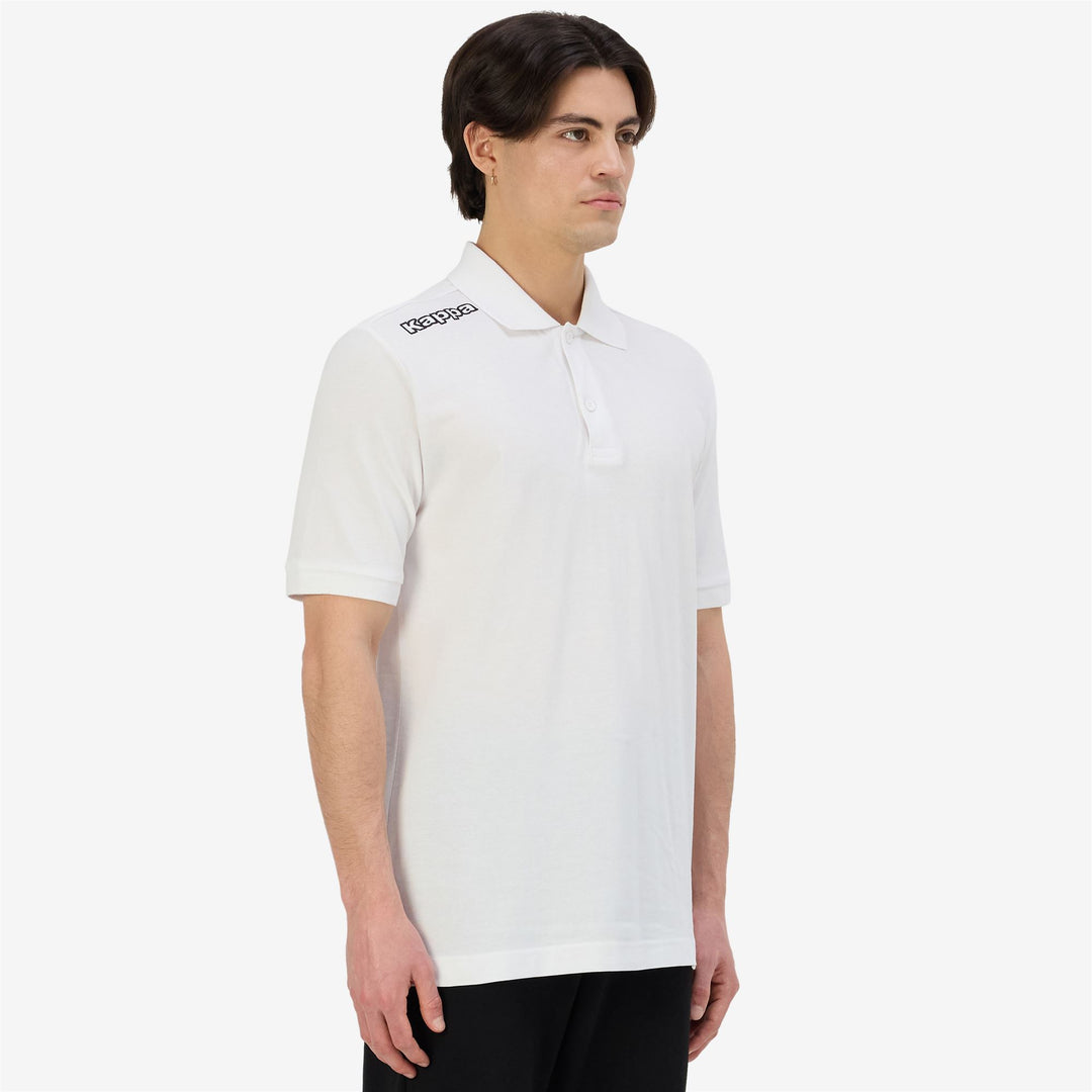 White Men's Cotton Polo Shirt for Training main