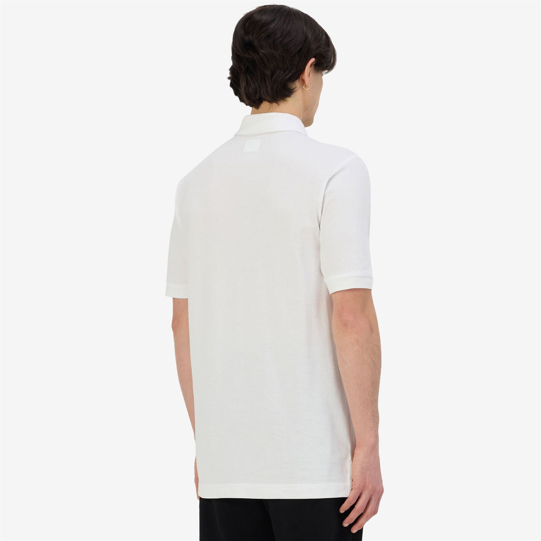 White Men's Cotton Polo Shirt for Training main