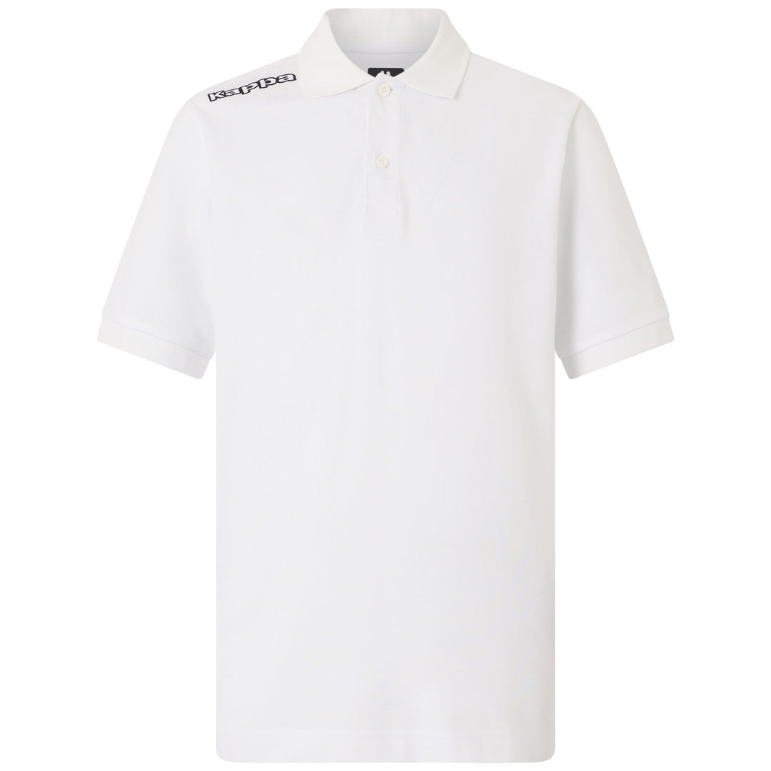 White Men's Cotton Polo Shirt for Training 01