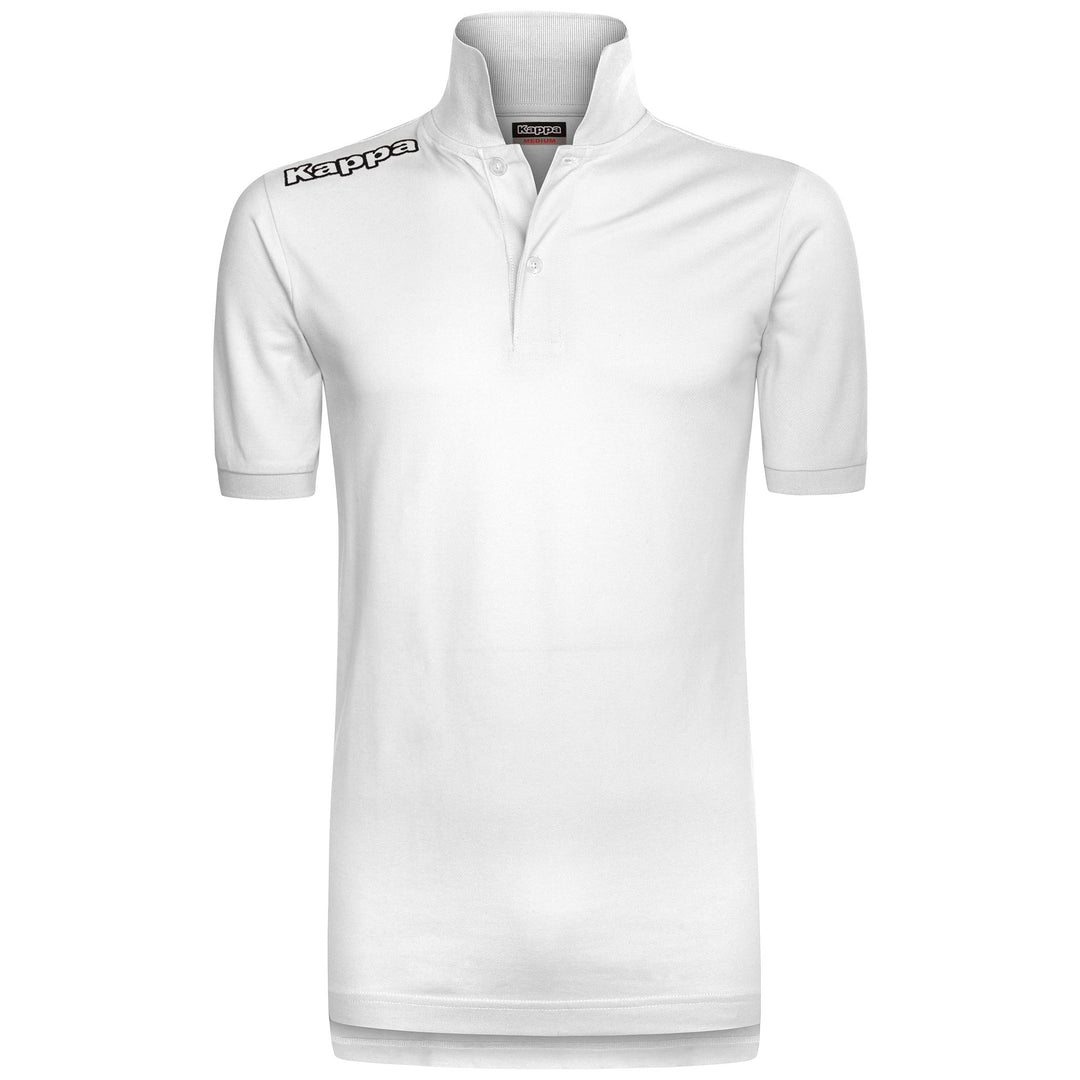 White Men's Regular Fit Cotton Polo Shirt for Training 01