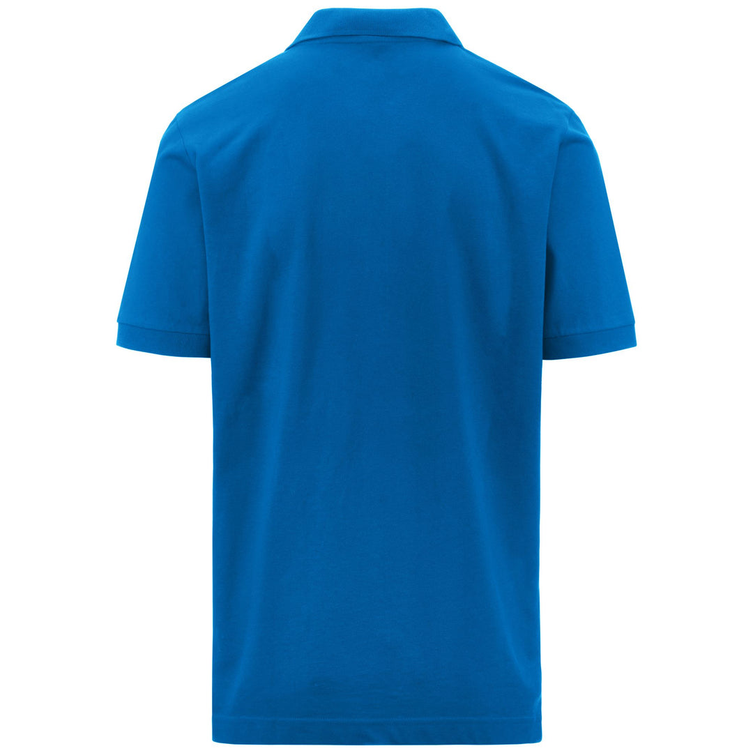 Men's Blue Cotton Polo Shirt for Training main