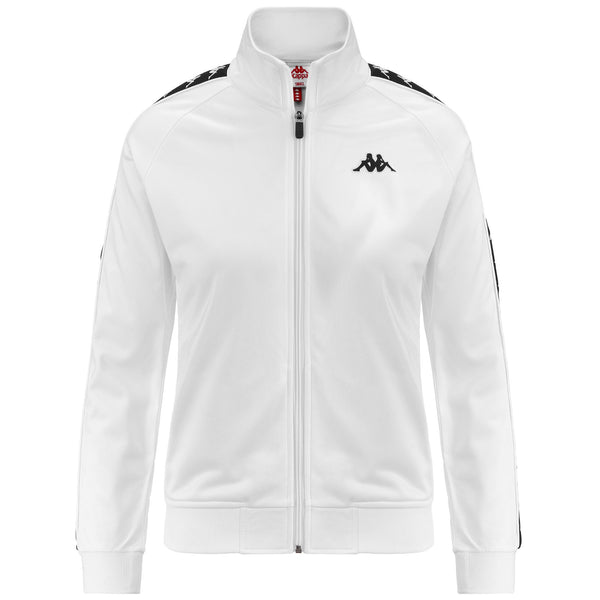 Fleece Woman 222 BANDA WANNISTON SLIM Jacket WHITE-BLACK