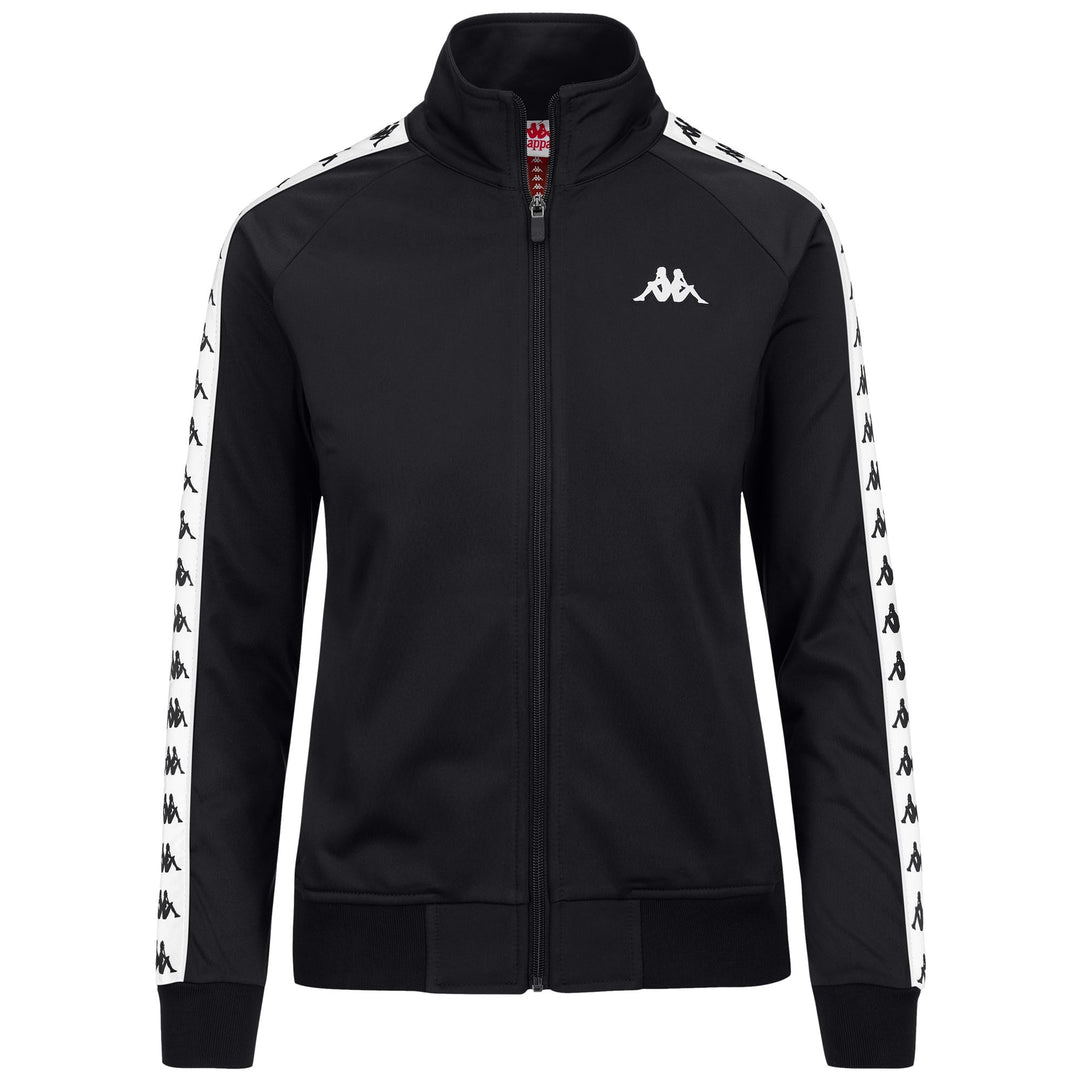 Black Women's Slim Fit Sportswear Fleece with Full Zip and Pockets 01
