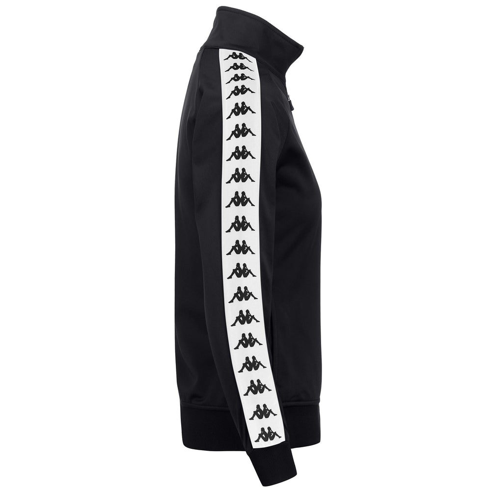 Black Women's Slim Fit Sportswear Fleece with Full Zip and Pockets 02