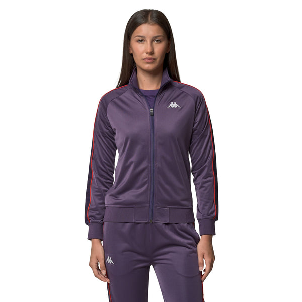 Fleece Woman 222 BANDA WANNISTON SLIM Jacket Violet Anil - Red Md