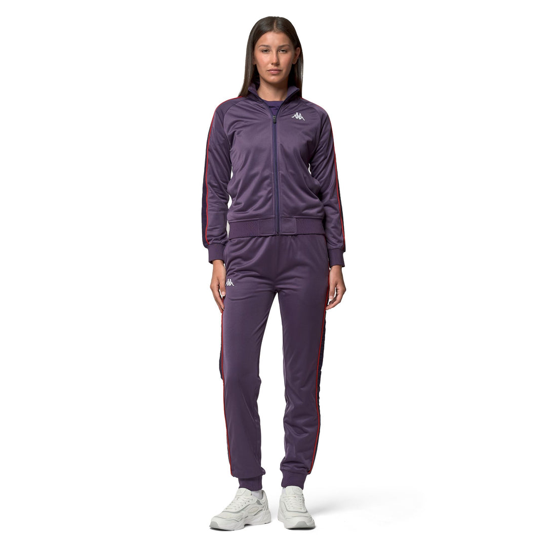 Veste polaire de sport violette pour femme, coupe ajustée, fermeture éclair intégrale 01