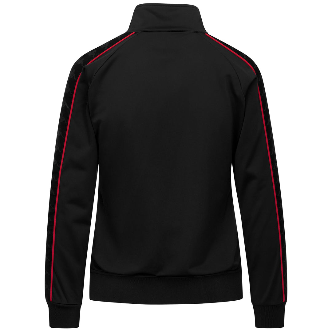 Black and red Women's Slim Fit Fleece Jacket main