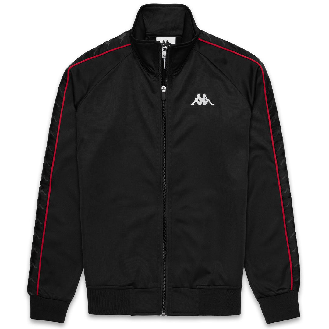 Black and red Women's Slim Fit Fleece Jacket 01