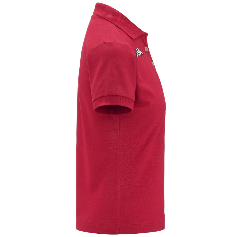Polo Shirts Woman LOGO   SHARAS WSS Polo RED HAUTE Dressed Front (jpg Rgb)	