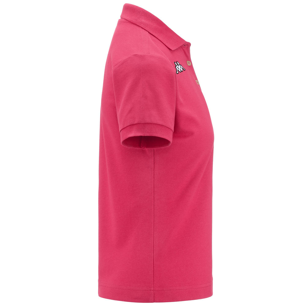 Polo Shirts Woman LOGO   SHARAS WSS Polo RED  PINKISH Dressed Front (jpg Rgb)	