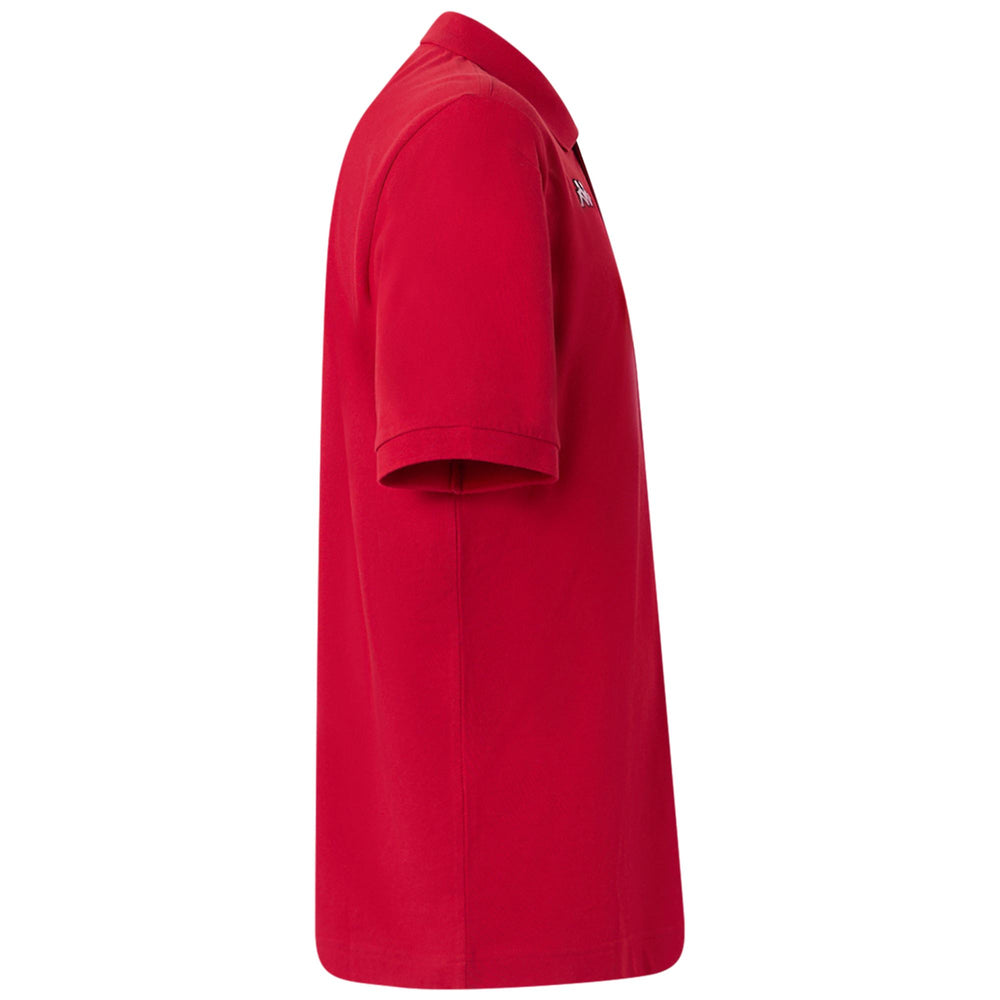 Chili Red Men's Cotton Polo Shirt with Logo 02