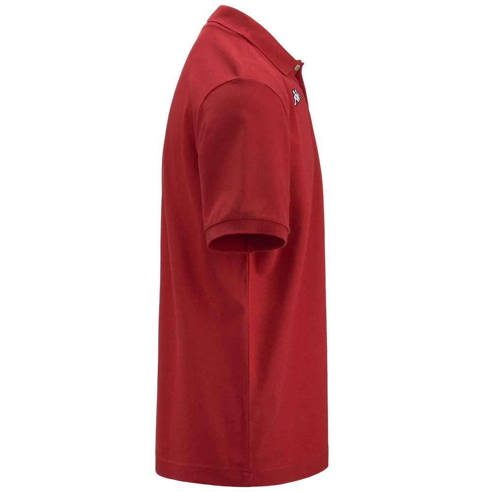 Polo Shirts Man LOGO  SHARAS MSS Polo RED HAUTE Dressed Front (jpg Rgb)	