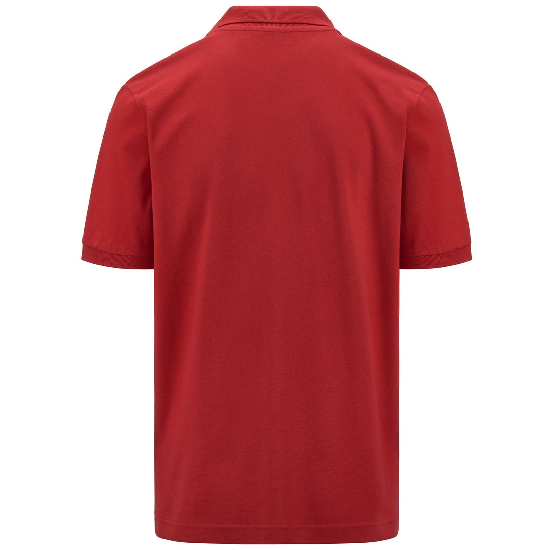 Polo Shirts Man LOGO  SHARAS MSS Polo RED HAUTE Dressed Side (jpg Rgb)		