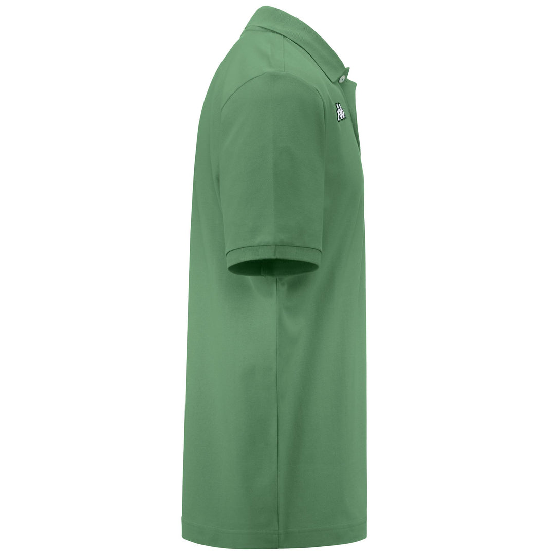 Polo Shirts Man LOGO  SHARAS MSS Polo GREEN Dressed Front (jpg Rgb)	