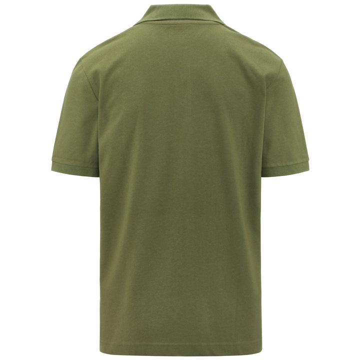 Polo Shirts Man LOGO  SHARAS MSS Polo GREEN MILTARY Dressed Side (jpg Rgb)		