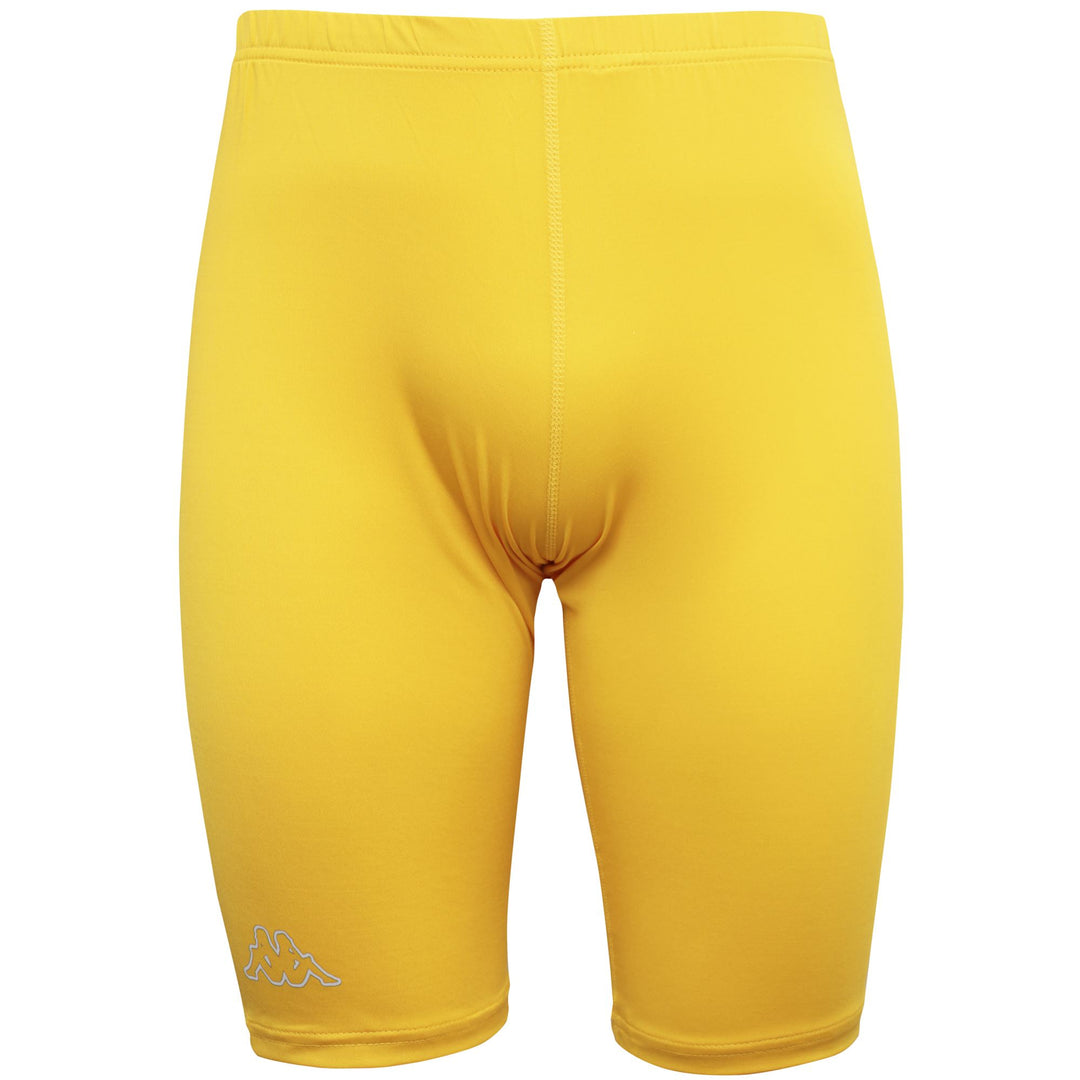 Slip da uomo gialli, aderenti, a vita media, in tessuto elasticizzato. 01