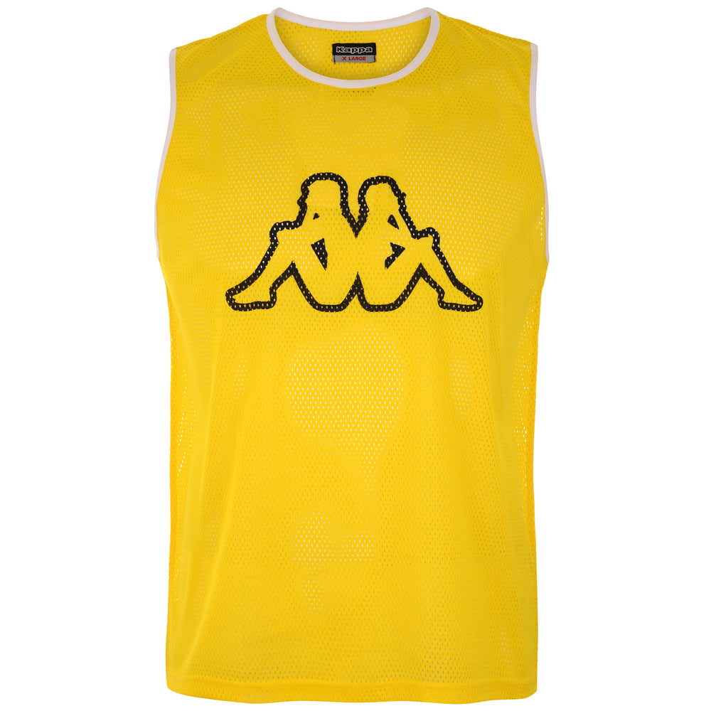 Yellow Men's Football Tank Jerseys. 02