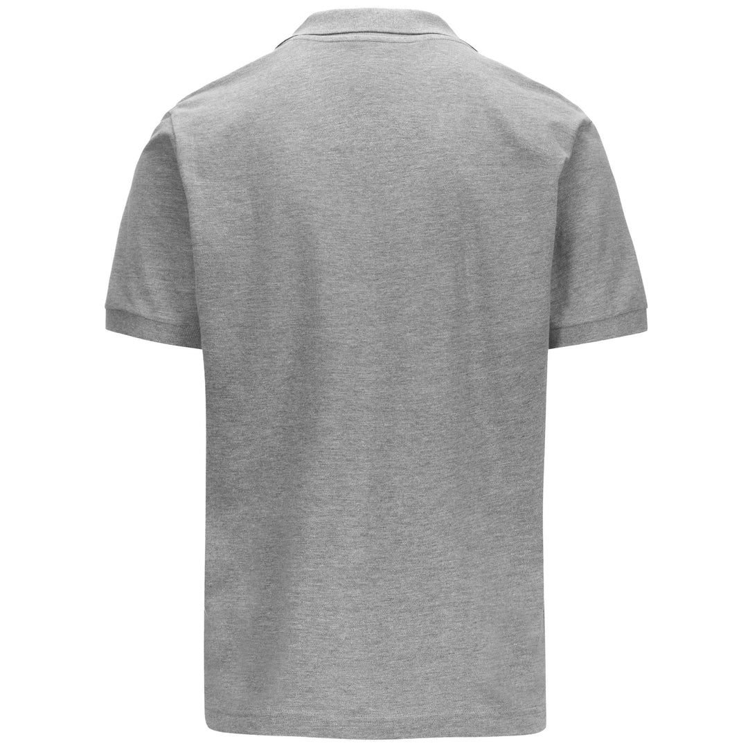 Polo de sport gris pour homme, coupe classique, en piqué de coton main