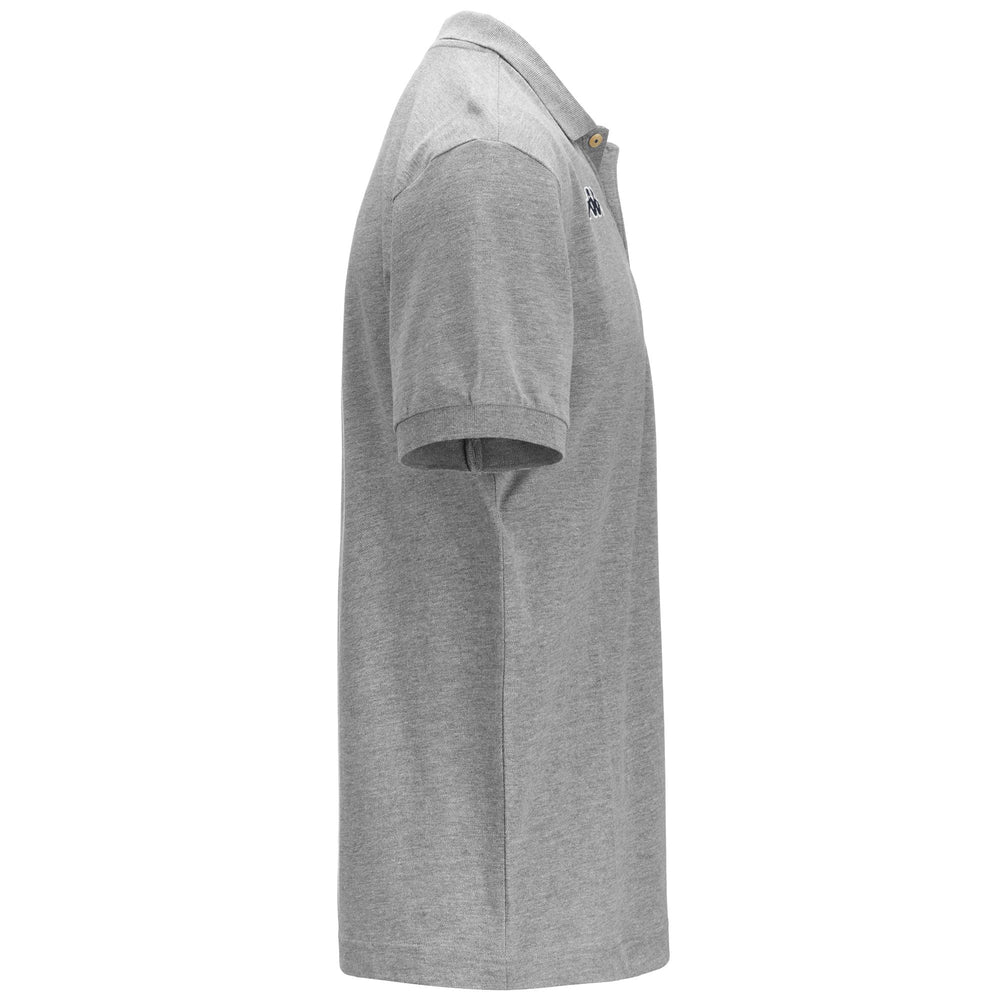 Grey Men's Regular Fit Sportswear Polo Shirt in Cotton Piquet Fabric 02