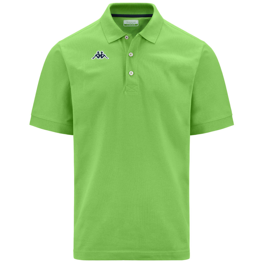 Marine Green Men's Cotton Polo Shirt with Logo 01
