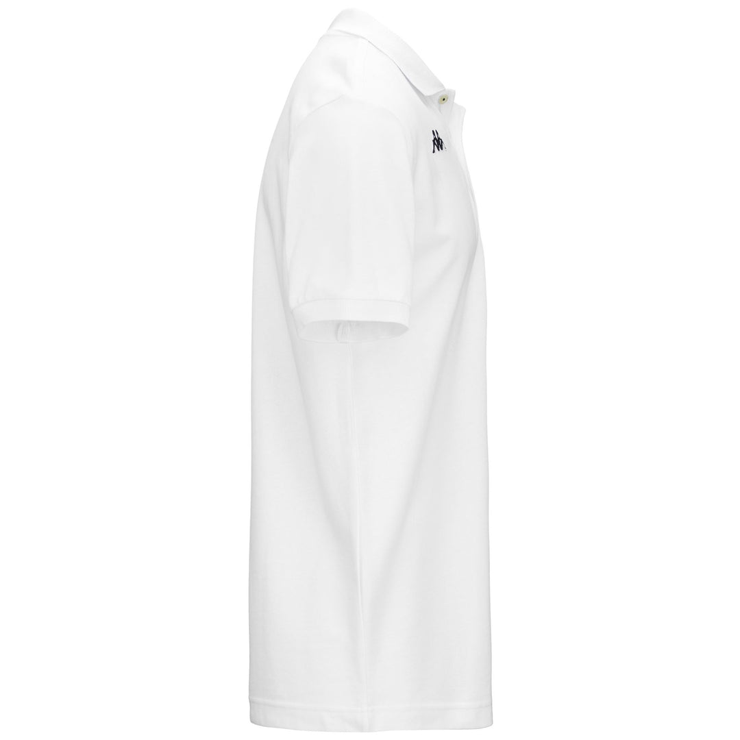 Polo blanc pour homme, coupe classique, en coton, style sport main