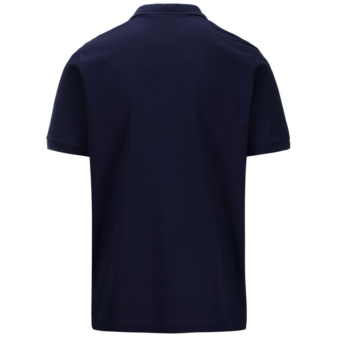 Polo de sport bleu pour homme, coupe classique, en coton. main