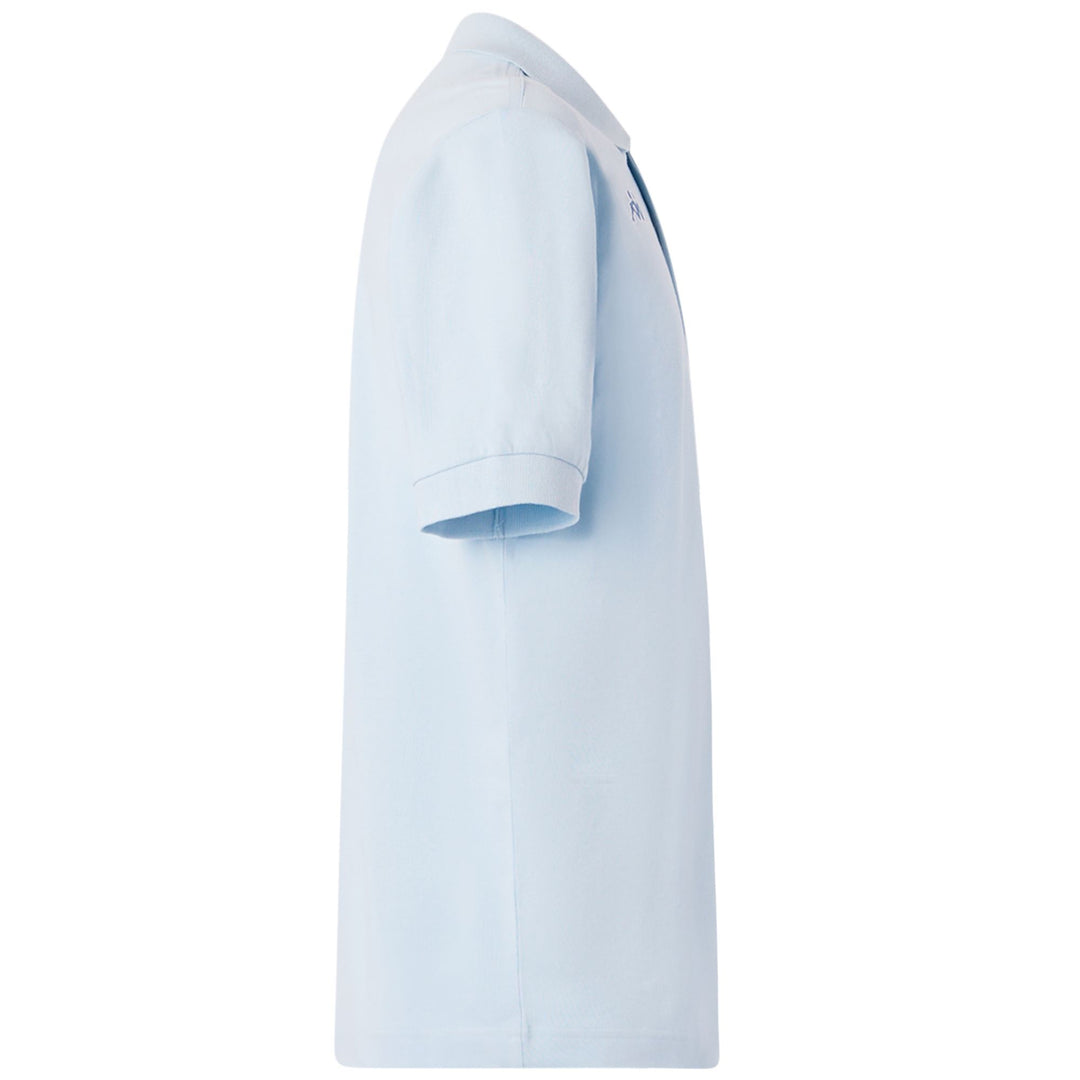 Polo de sport bleu pour homme, coupe classique, en coton main