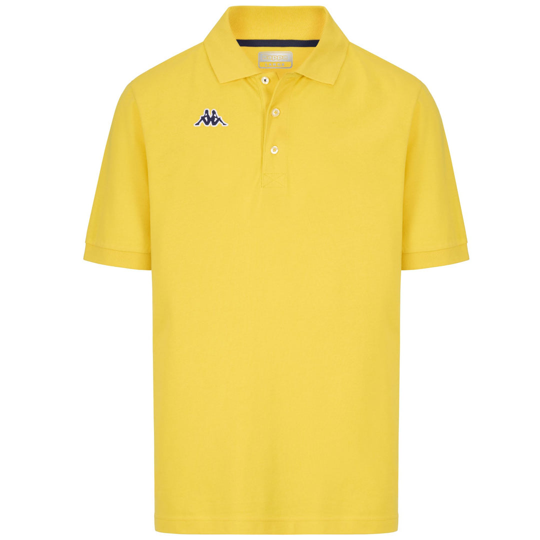 Navy yellow Men's Cotton Sportstyle Polo Shirt 01