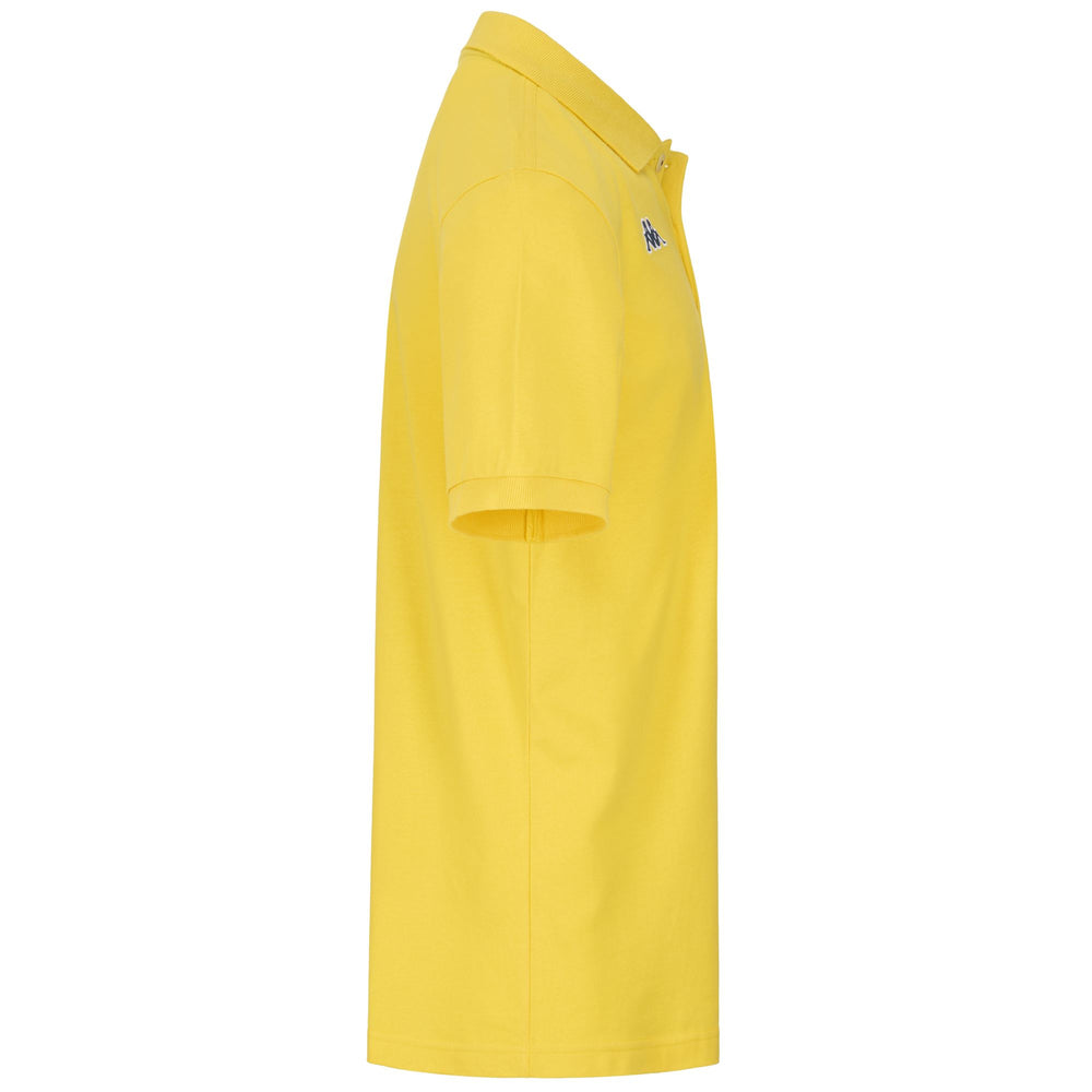 Navy yellow Men's Cotton Sportstyle Polo Shirt 02