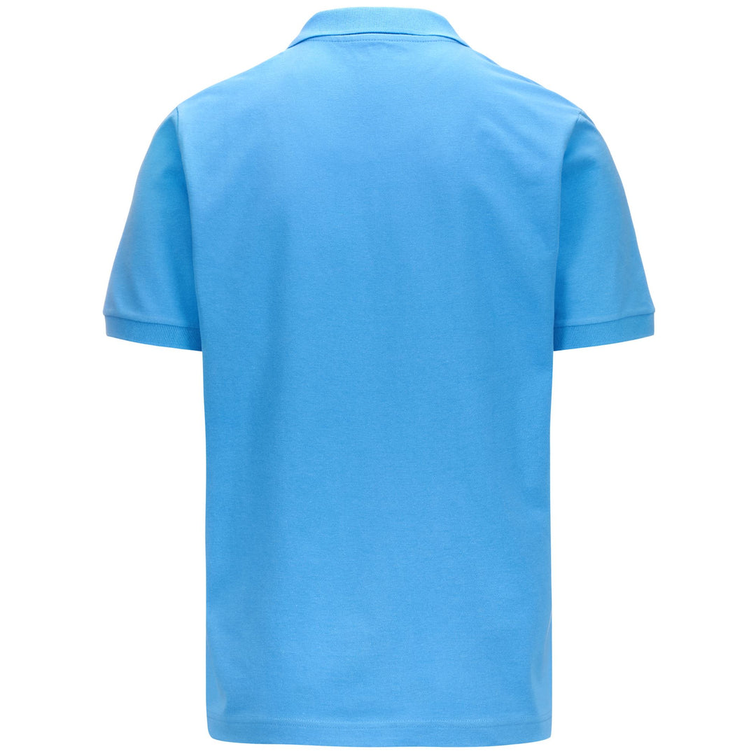 Blue Men's Regular Fit Sportswear Cotton Polo Shirt main