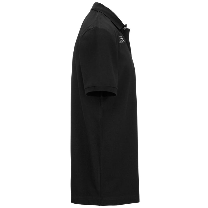Polo Shirts Man LOGO  HOLIVER MSS Polo BLACK - WHITE Dressed Front (jpg Rgb)	