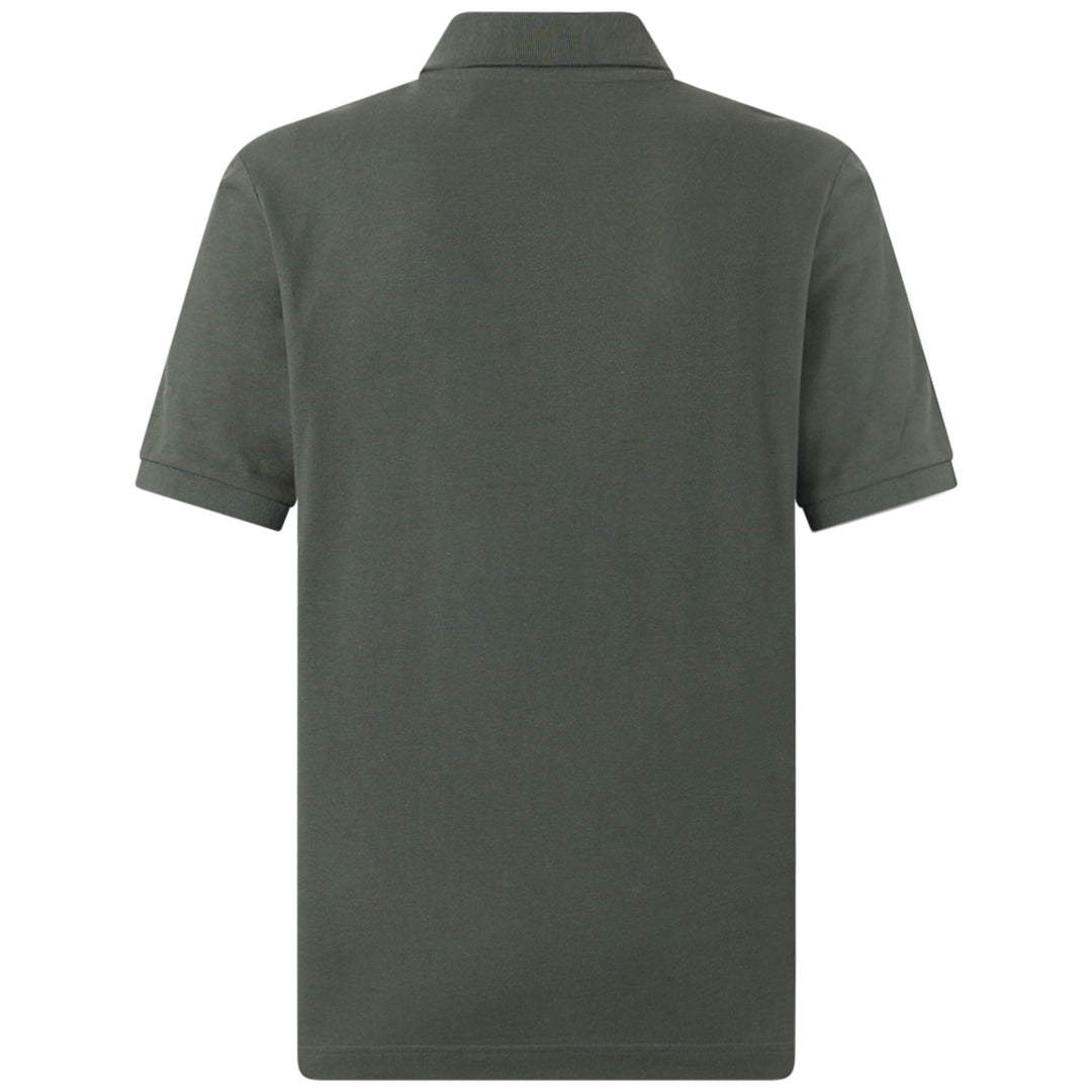 Green Men's Regular Fit Sportswear Polo Shirt in Cotton Piquet main