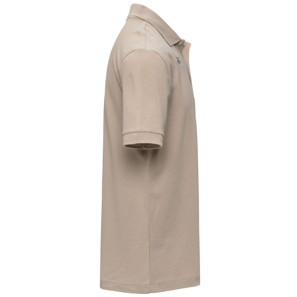 Beige Men's Sportswear Regular Fit Cotton Polo Shirt 02