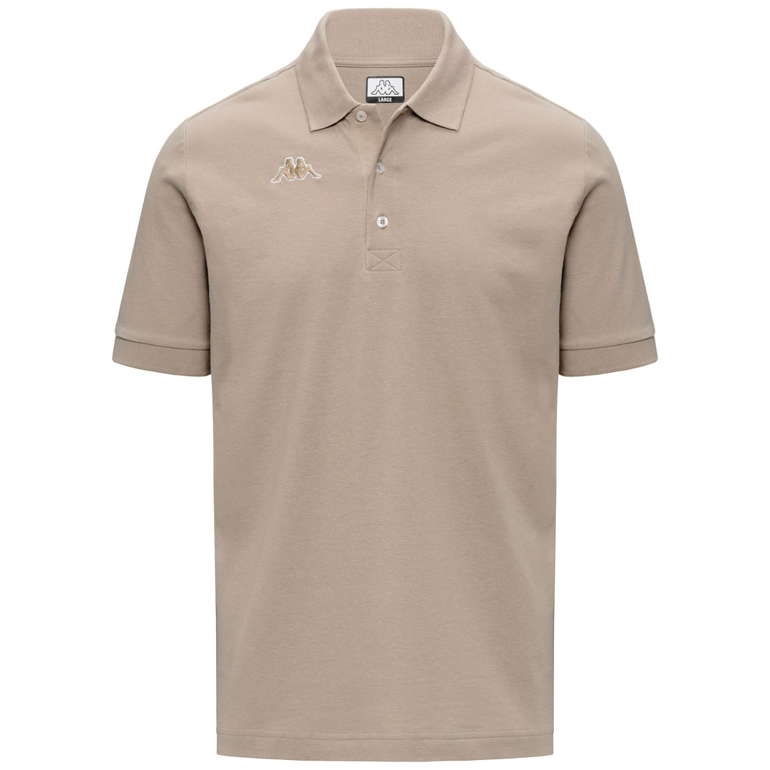 Beige Men's Sportswear Regular Fit Cotton Polo Shirt 01