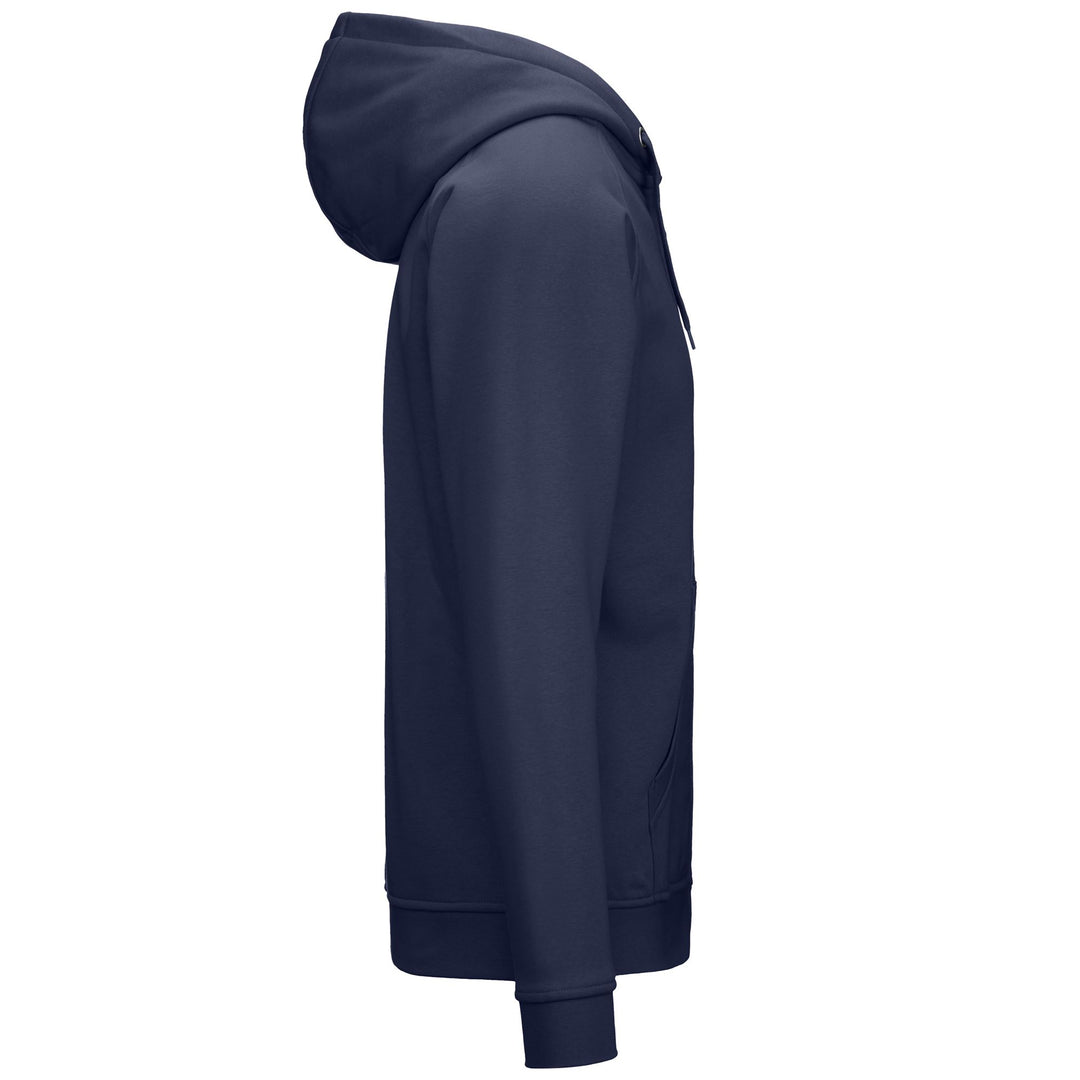 Blue Men's Slim Fit Sportswear Full Zip Hoodie main