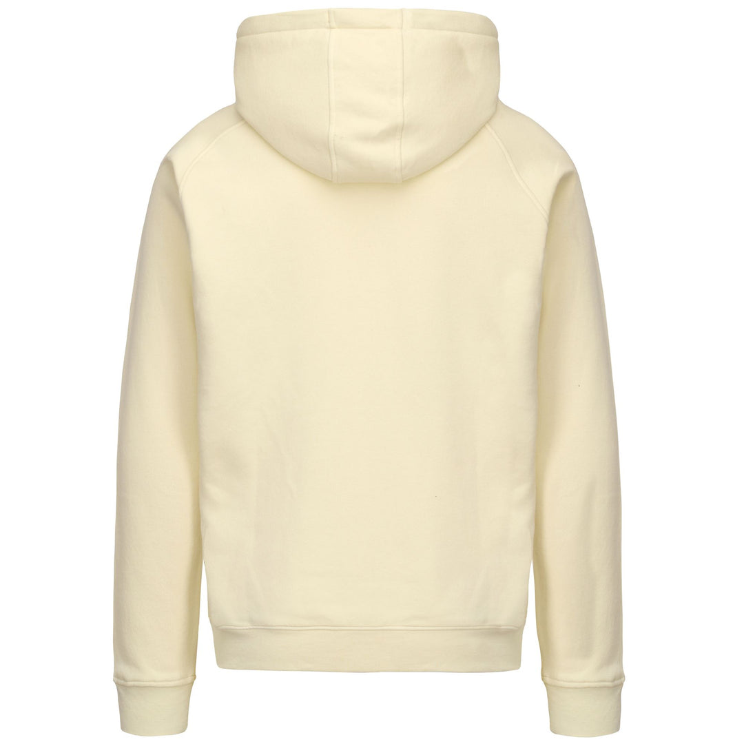 Sudadera con capucha de polar blanca, ajustada, con cremallera completa y bolsillo tipo canguro para hombre main